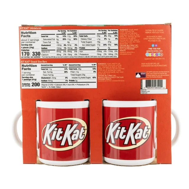 Set de regalo - 2 tazas con chocolate Kit Kat