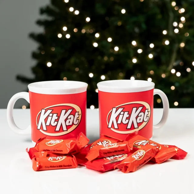 Set de regalo - 2 tazas con chocolate Kit Kat