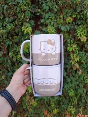 Juego de 2 tazas - Hello Kitty y Cinnamoroll