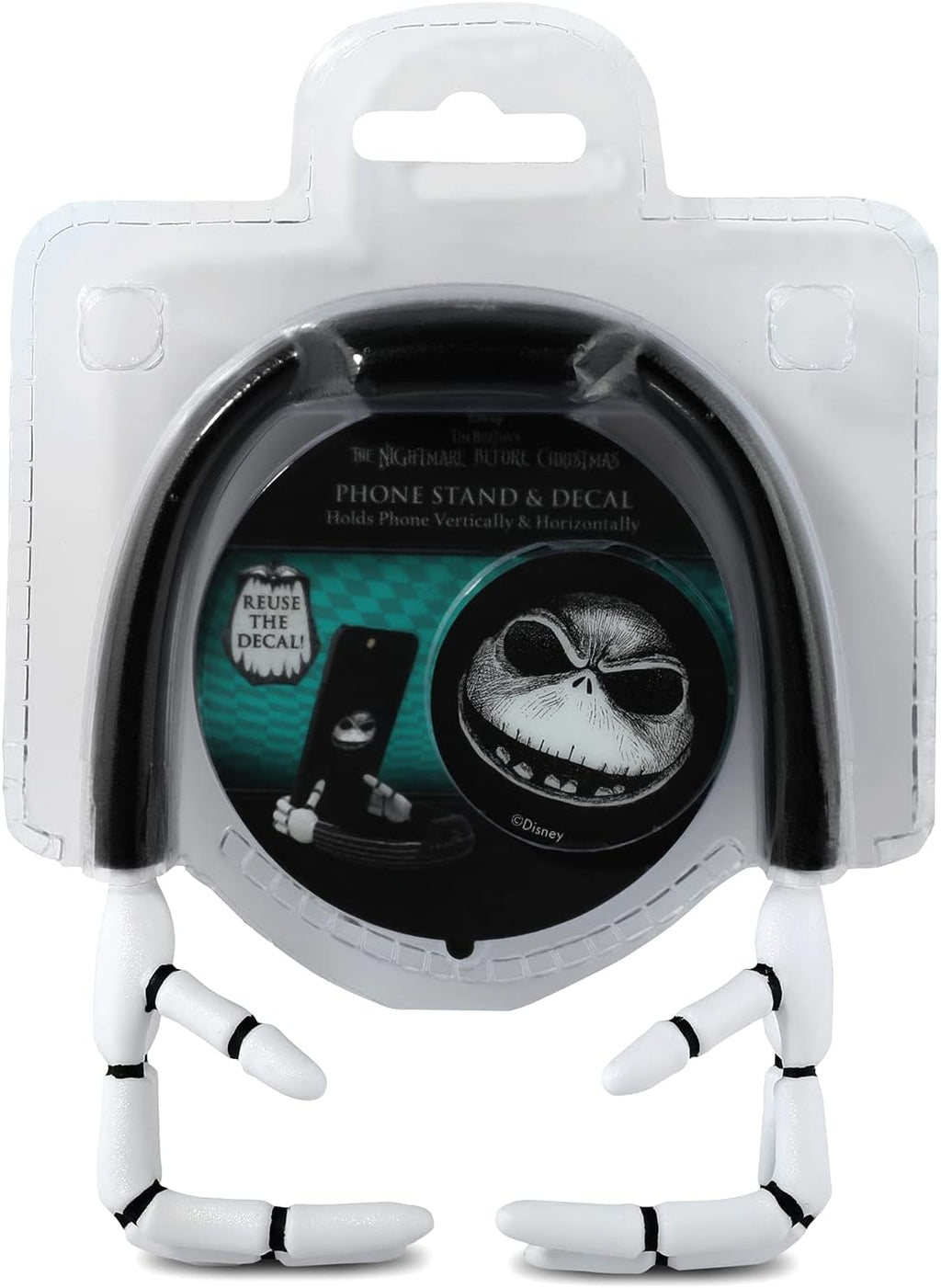 Soporte para celular + calcomanía de Jack Skellington