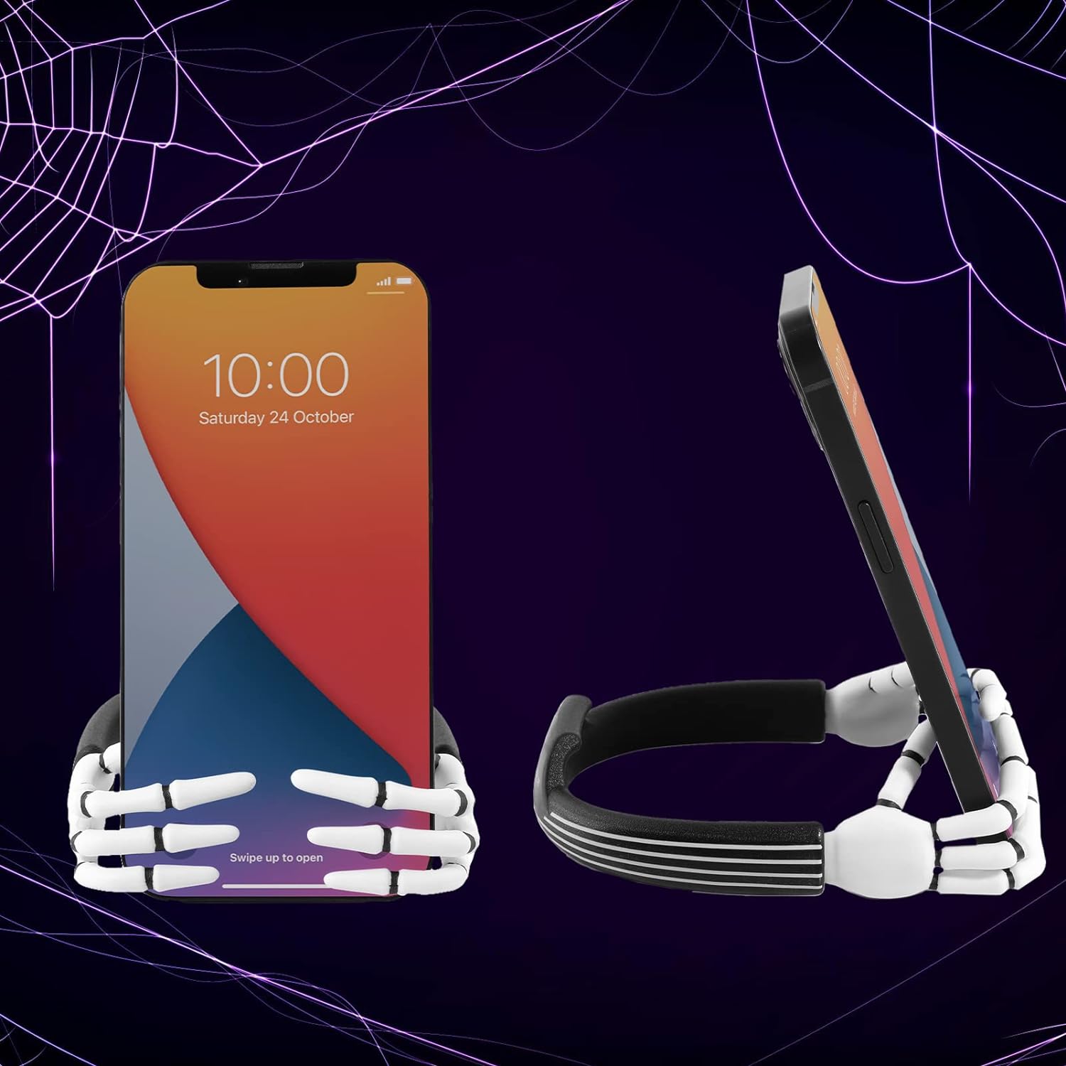 Soporte para celular + calcomanía de Jack Skellington