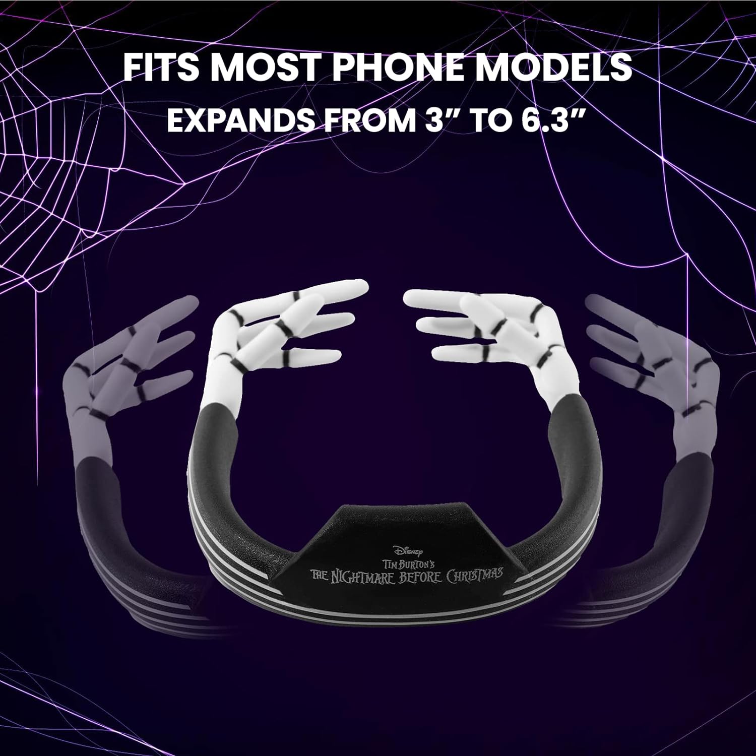 Soporte para celular + calcomanía de Jack Skellington