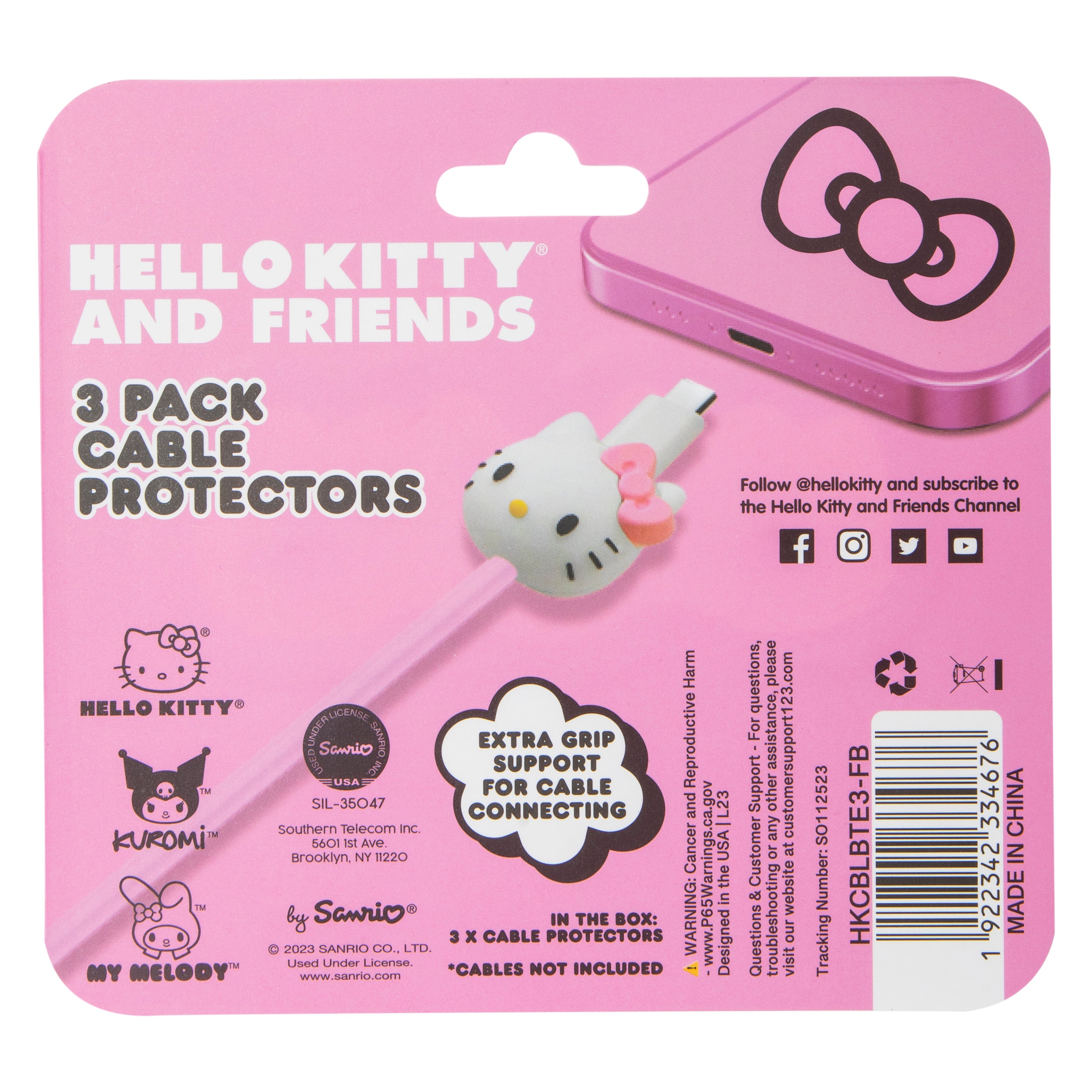 Protectores de cables - Hello Kitty