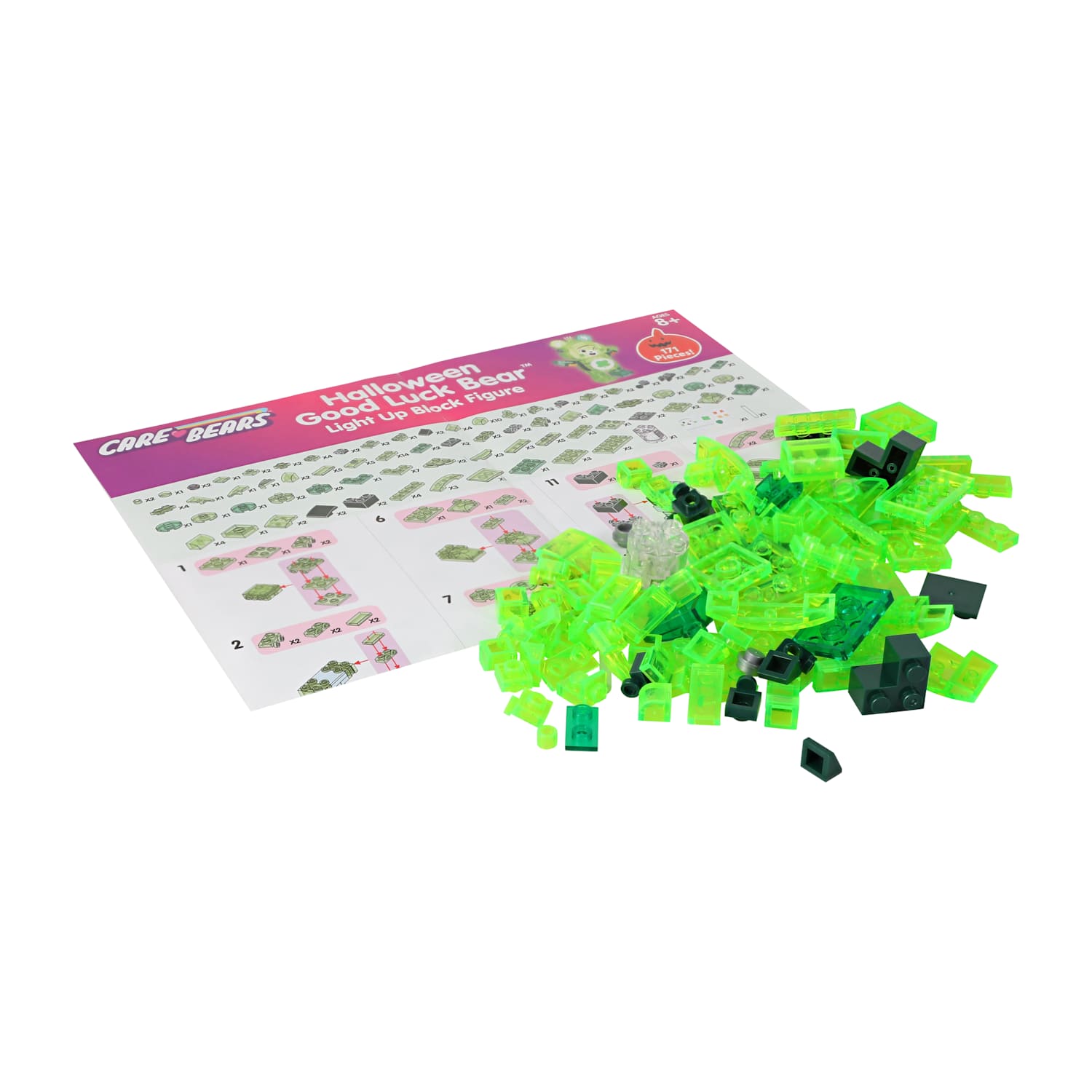 Set de bloques con luz - Care Bears: Halloween Good Luck Bear