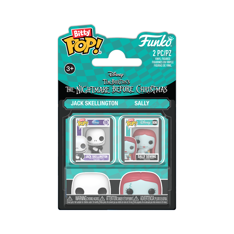 Bitty Pop! Jack Skellington & Sally 2-Pack