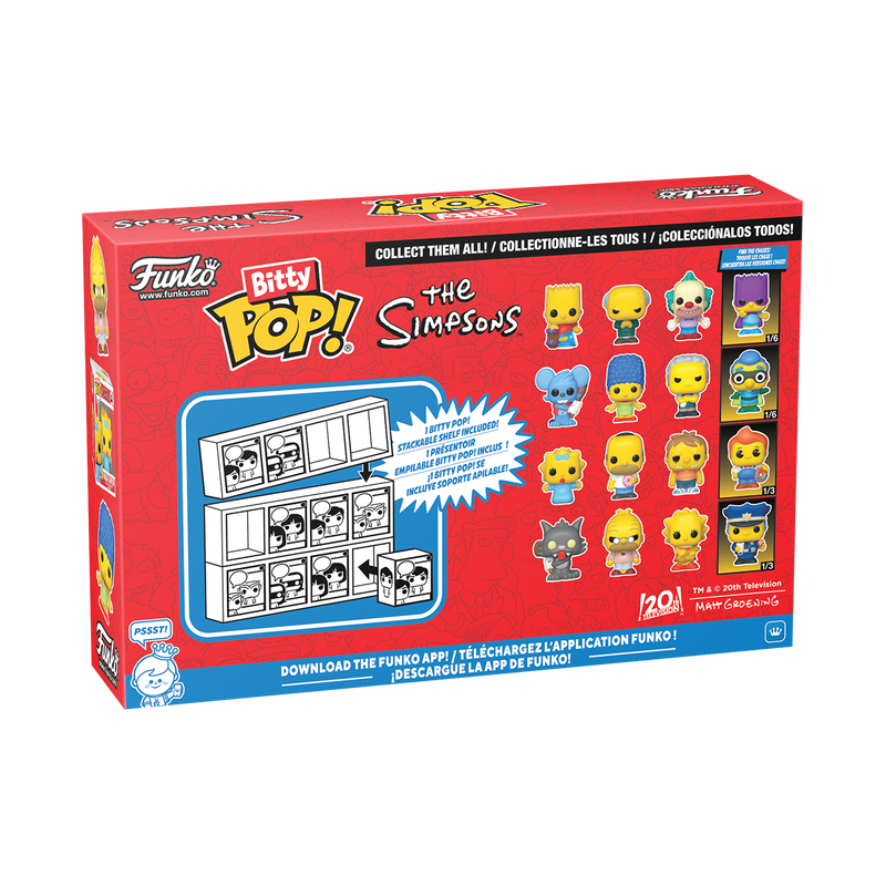 Bitty Pop! - 4 Pack Series 1: Los Simpson