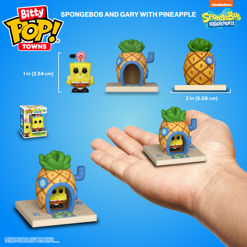 Bitty Pop! Towns - Bob Esponja y Casa de Piña