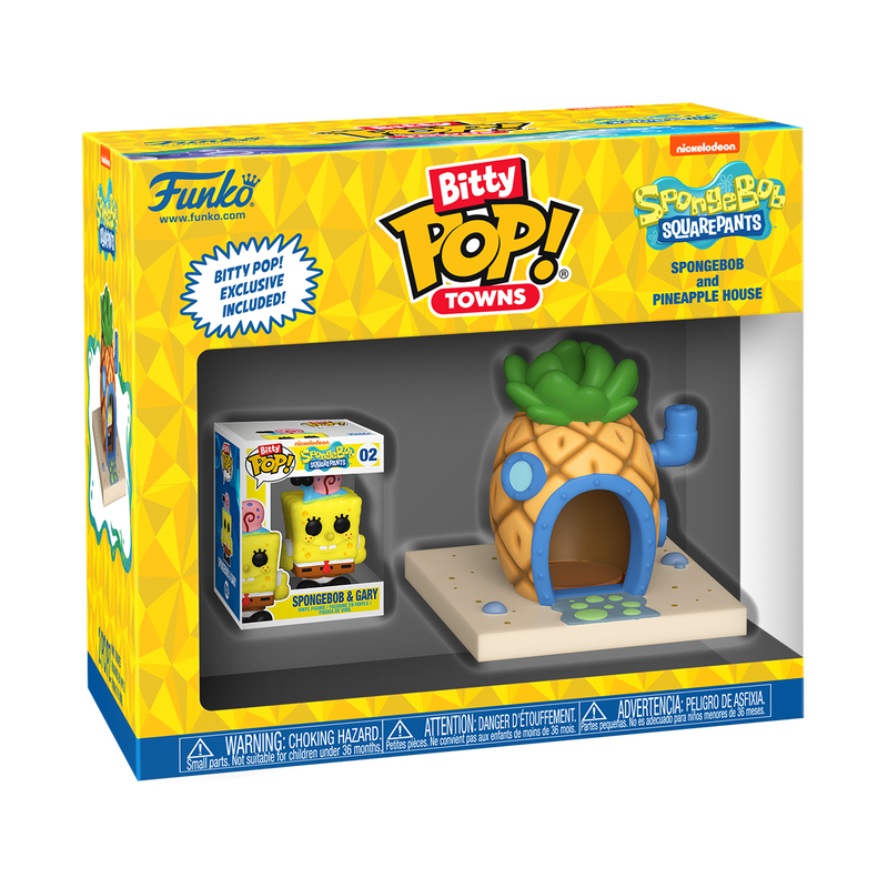 Bitty Pop! Towns - Bob Esponja y Casa de Piña