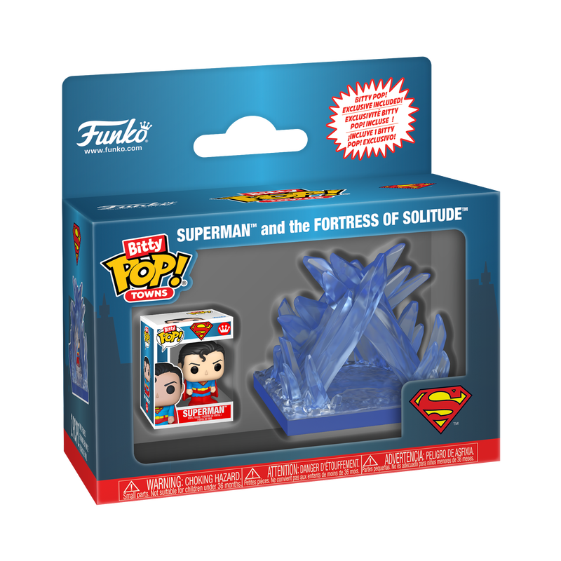 Bitty Pop! Towns Superman y La Fortaleza de la Soledad