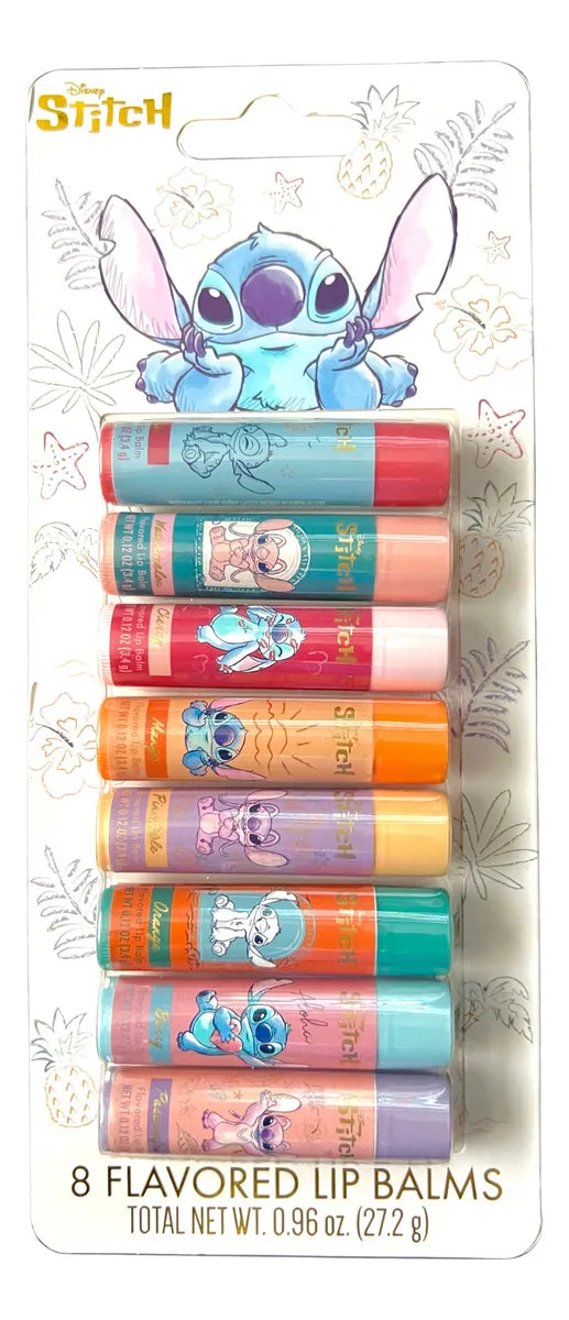 Set 8 Bálsamos Labiales - Stitch