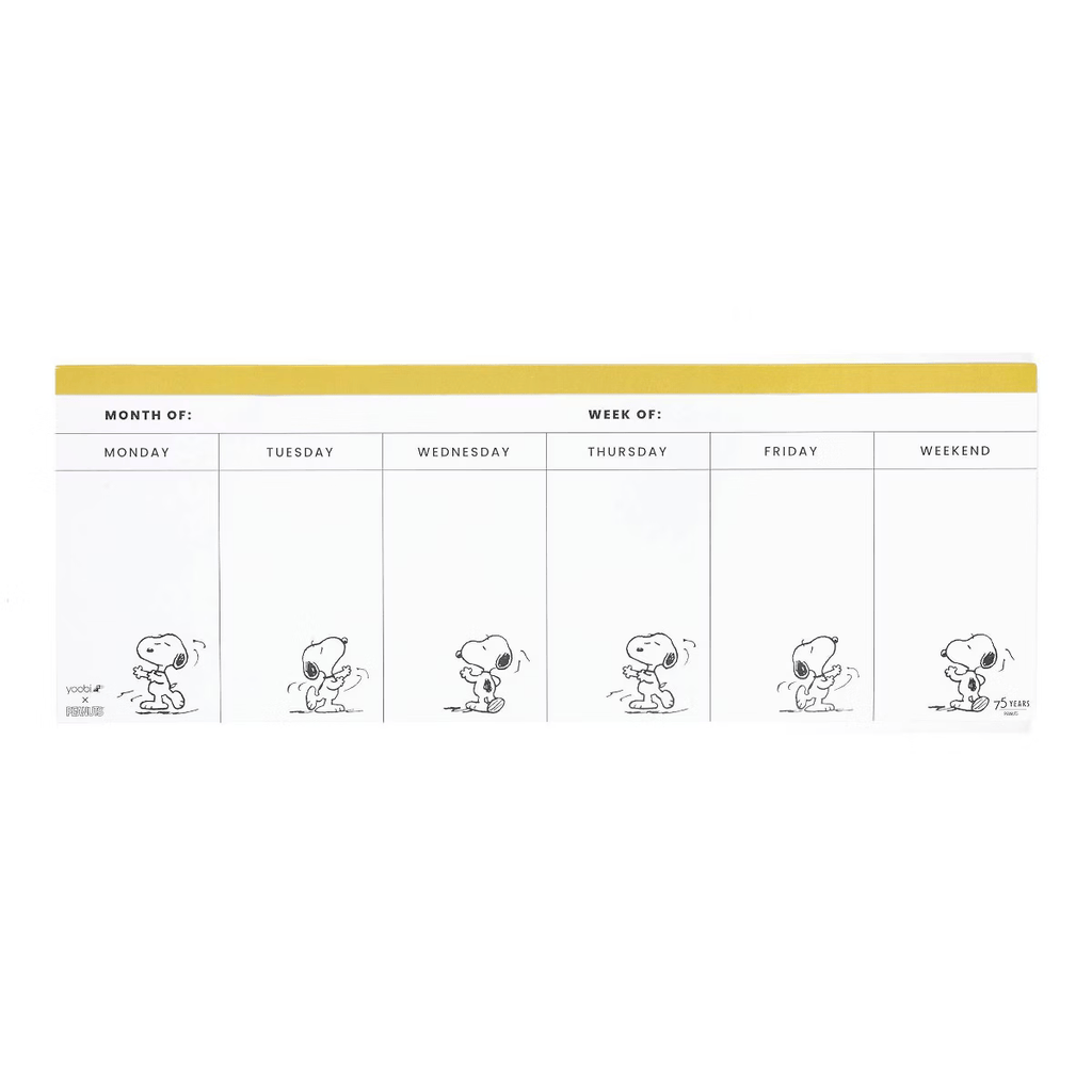Bloc de notas semanal - Snoopy