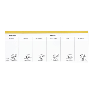 Bloc de notas semanal - Snoopy