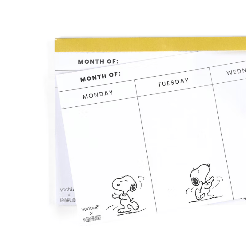Bloc de notas semanal - Snoopy