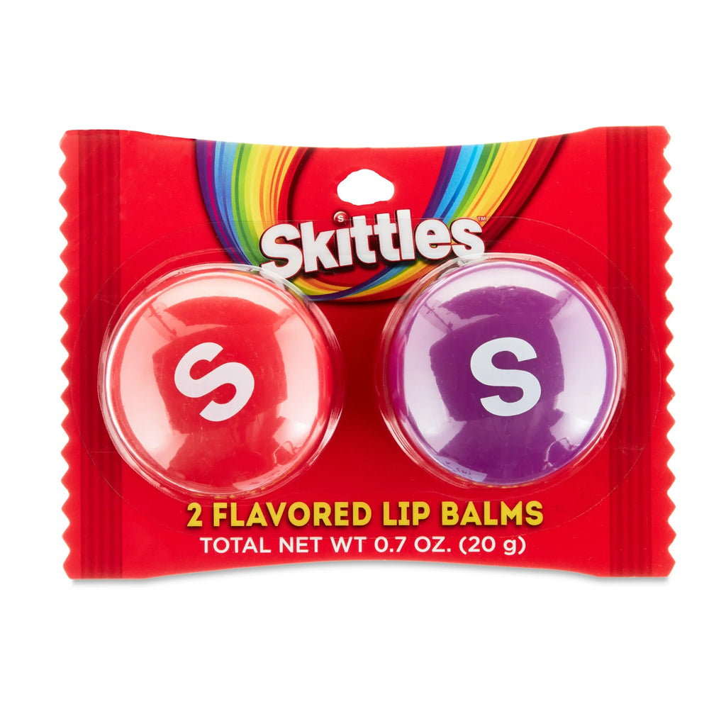 Skittles - Juego de 2 bálsamos labiales