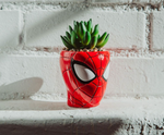 Mini maceta con suculenta artificial - Spider-Man