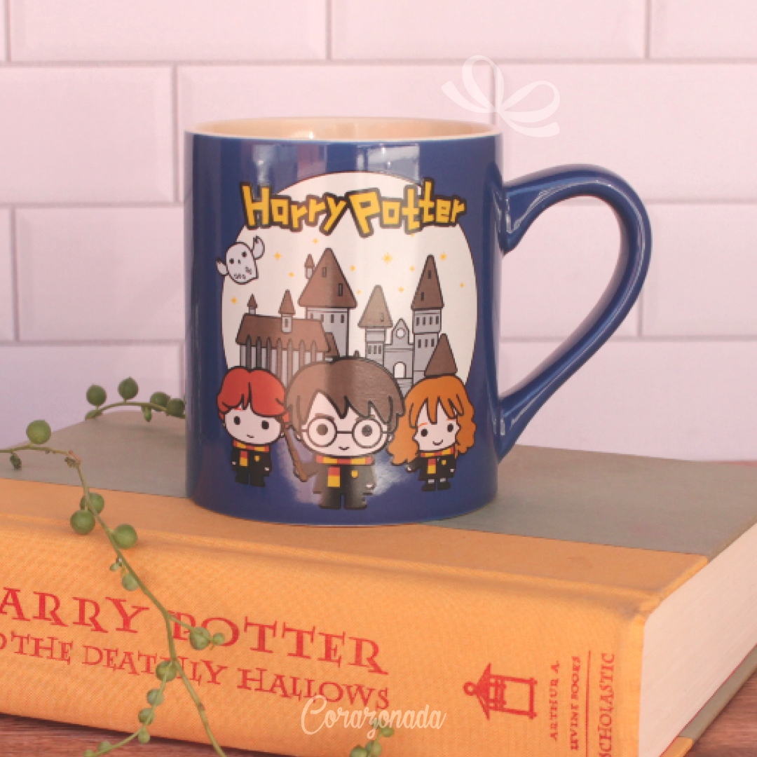 Pack de Regalo Harry Potter Vaso + Llavero + Mini Taza Hogwarts