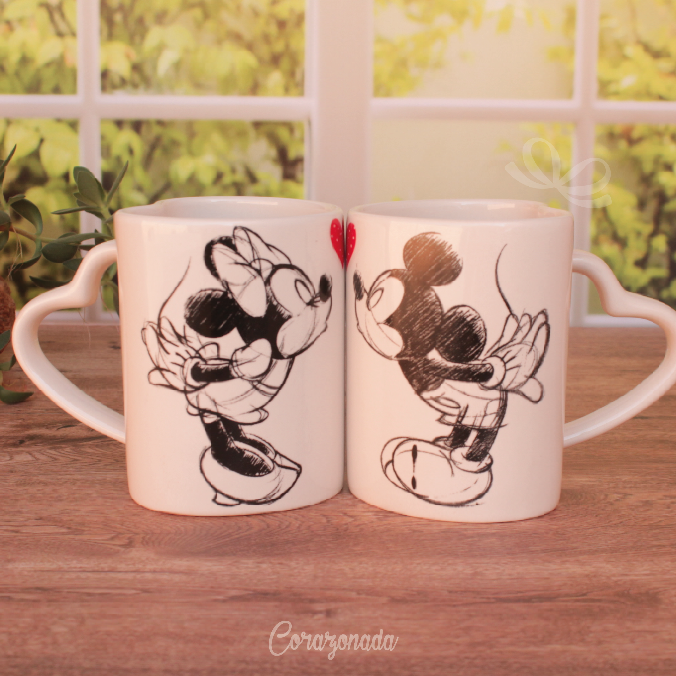 Set 2 tazas - Mickey & Minnie Mouse