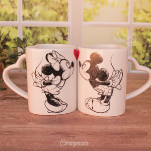 Set 2 tazas - Mickey & Minnie Mouse