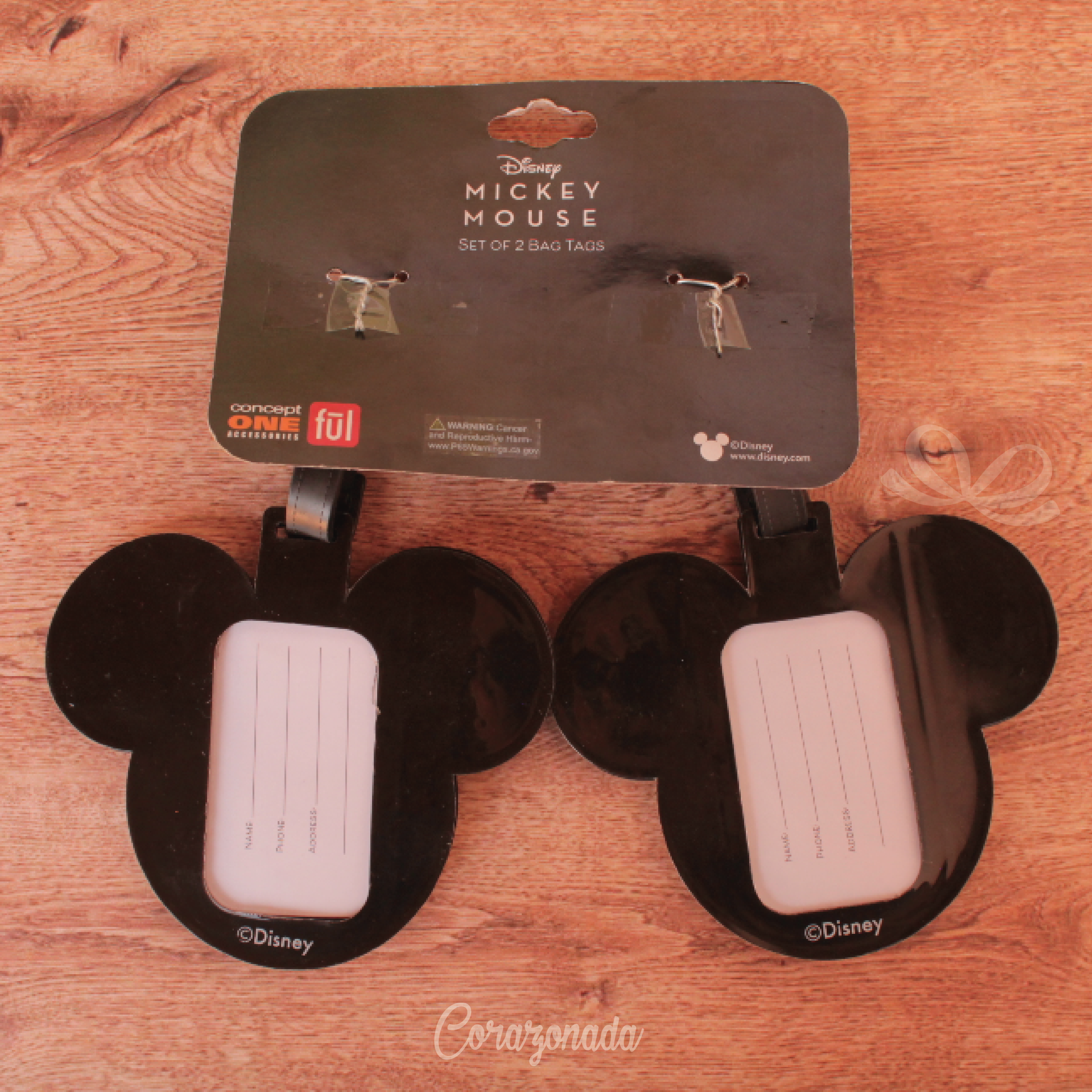 Mickey mouse sale bag tag